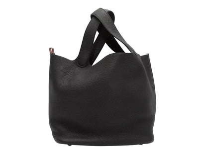 Black Hermes Picotin Togo Leather Tote