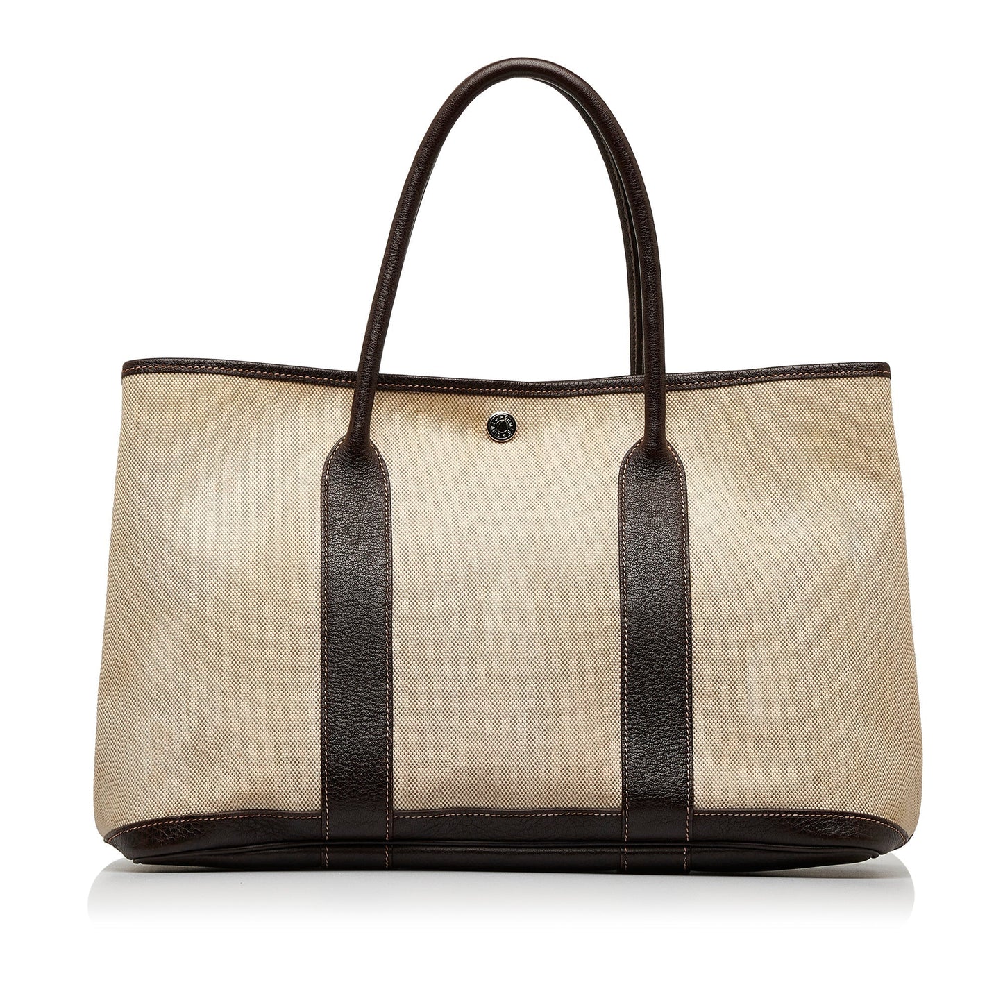 Beige Hermes Garden Party PM Tote Bag